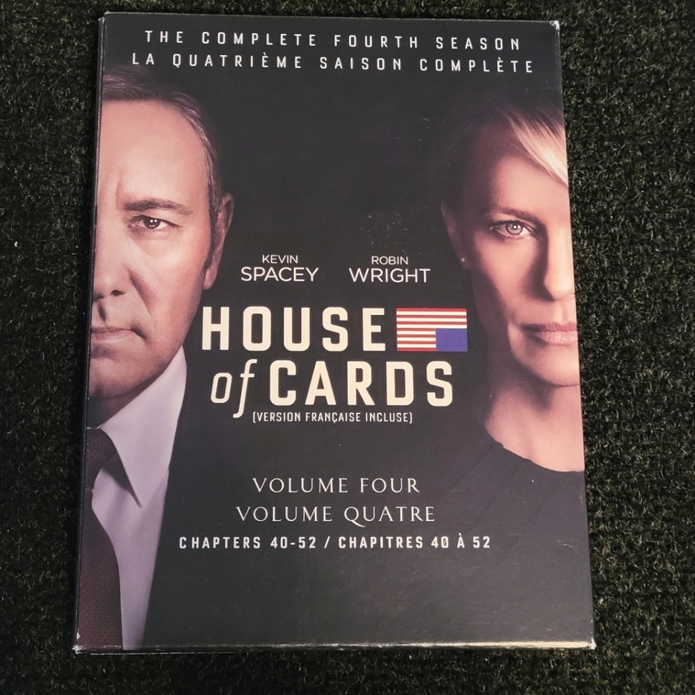 HOUSE OF CARDS The Complete Fourth Season Volume Four DVD Set + Stickers